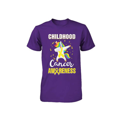 Inspirational Childhood Cancer Awareness Unicorn Support Youth-Youth Shirt-