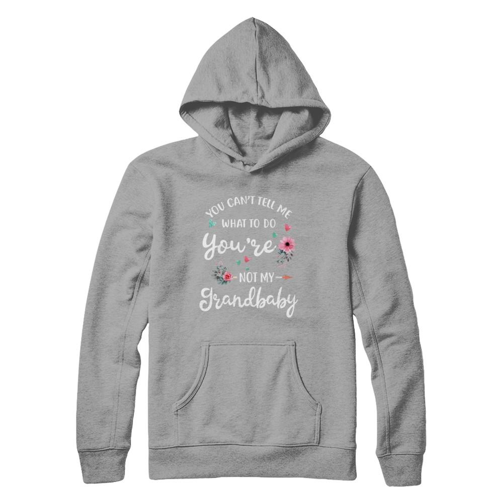 You Can't Tell Me What To Do You're Not My Grandbaby-T-Shirt & Hoodie-Pullover Hoodie-Light Steel