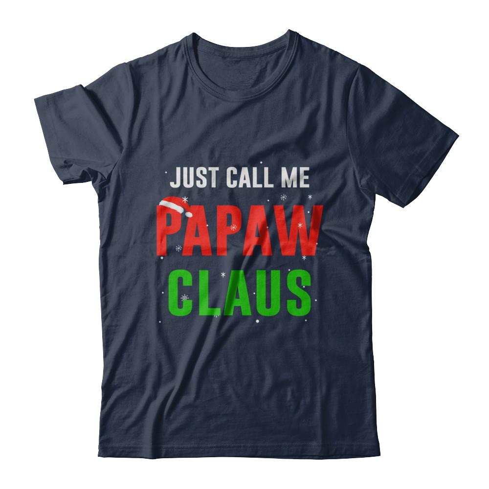 Santa PaPaw Claus Matching Family Christmas Pajamas-T-Shirt & Sweatshirt-Classic T-Shirt-Navy