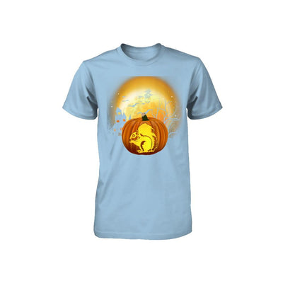 Pumpkin Squirrel Halloween Human Costume Youth-Youth Shirt-Toddler T-Shirt-Light Blue