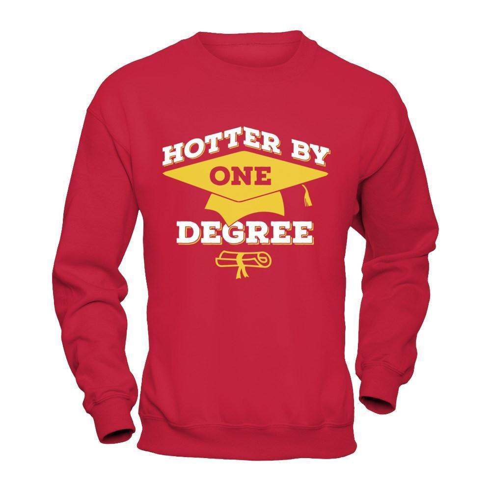 Hotter By One Degree-T-Shirt & Hoodie-Crewneck Sweatshirt-Red