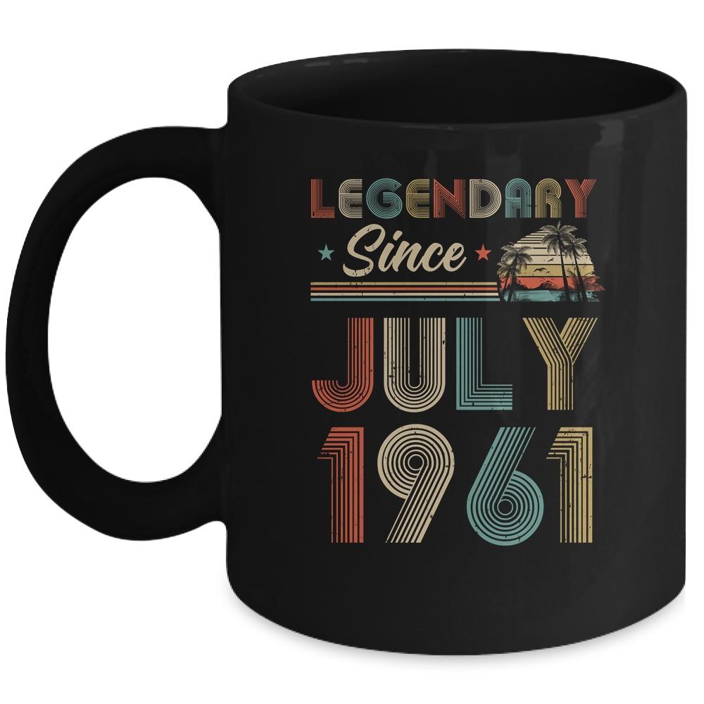 61th Birthday Gift 61 Years Old Legendary Since July 1961 Mug