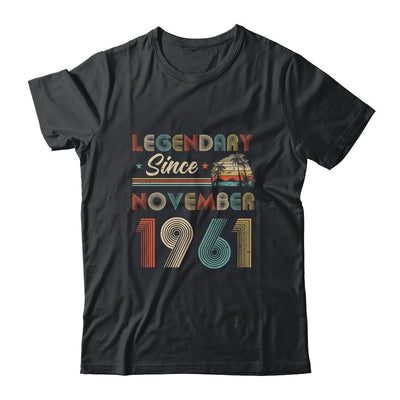 60th Birthday Gift 60 Years Old Legendary Since November 1961-T-Shirt & Hoodie-Classic T-Shirt-Black
