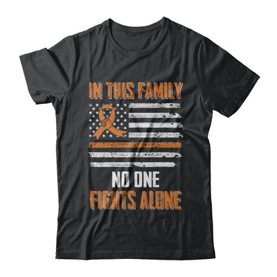 In This Family No One Fights Alone Multiple Sclerosis-T-Shirt & Hoodie-Classic T-Shirt-Black