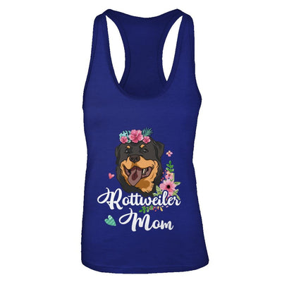 Rottweiler Mom Funny Dog Mom Gift Idea-T-Shirt & Tank Top-Women's Ideal Racerback Tank-Royal