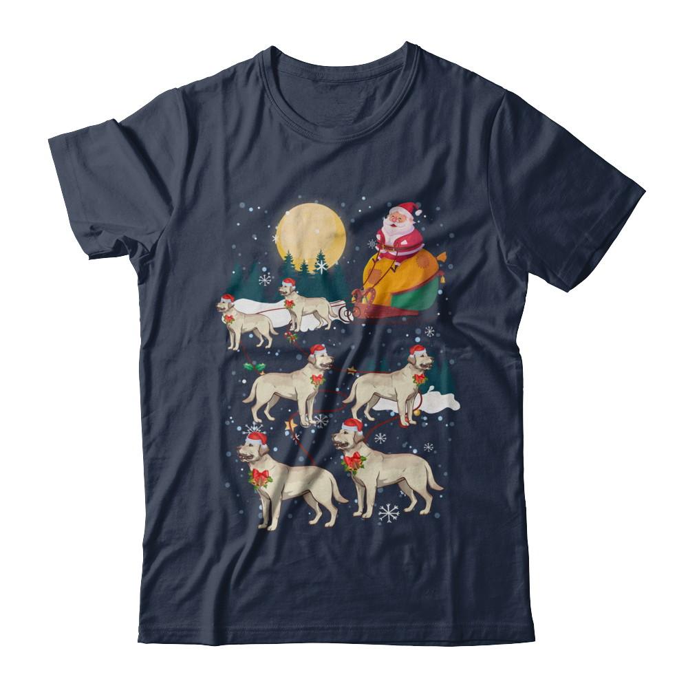 Dog Reindeer Labrador Christmas Gift-T-Shirt & Sweatshirt-Classic T-Shirt-Navy
