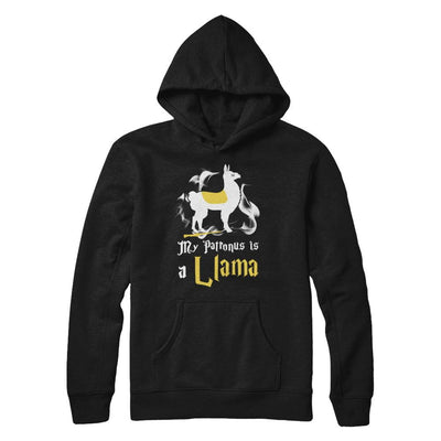 My Patronus Is A Llama-T-Shirt & Hoodie-Pullover Hoodie-Black