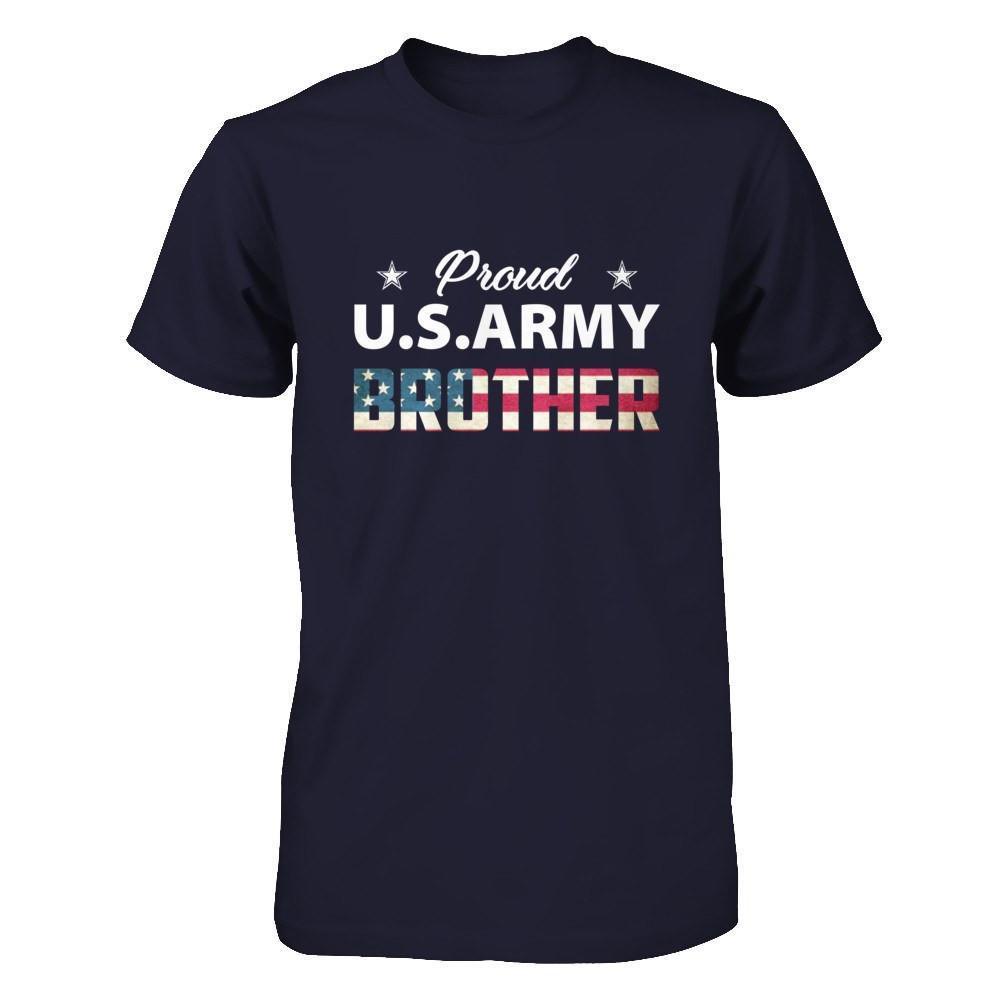 Proud Us Army Brother-T-Shirt & Hoodie-Premium T-Shirt-Midnight Navy