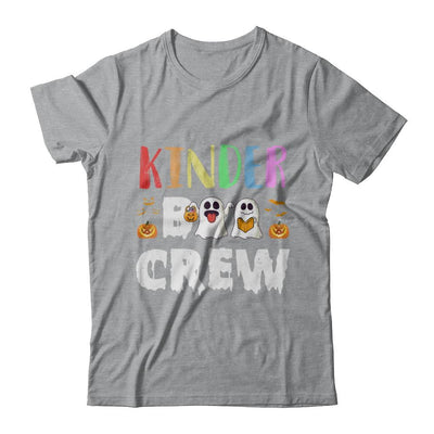 Cute Boo Crew Kindergarten Teacher Halloween-T-Shirt & Hoodie-Classic T-Shirt-Sport Grey