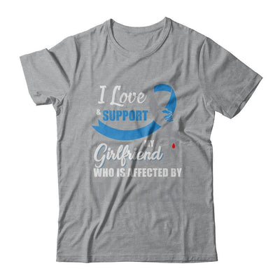 Diabetes Awareness Support Blue Grey Girlfriend Boyfriend-T-Shirt & Hoodie-Classic T-Shirt-Sport Grey