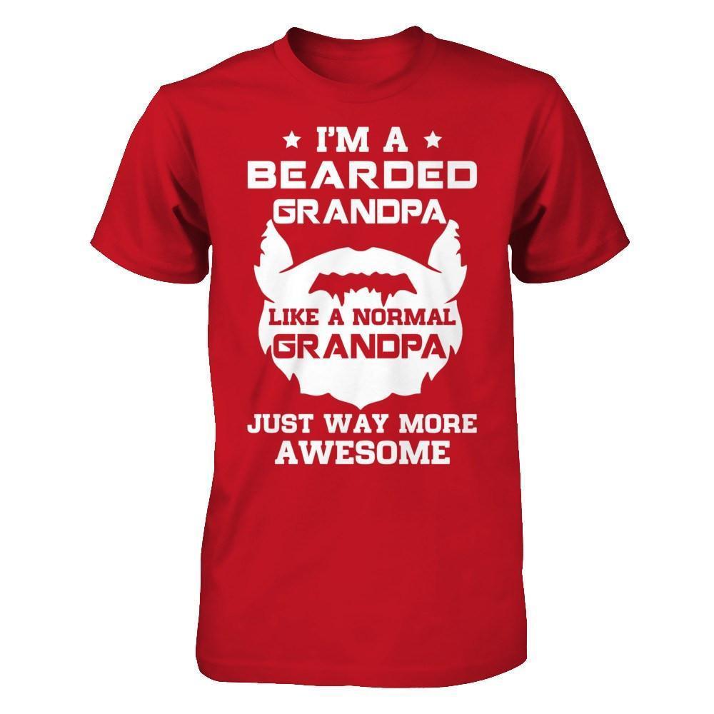I'm A Bearded Grandpa Like A Normal Grandpa-T-Shirt & Hoodie-Classic T-Shirt-Red