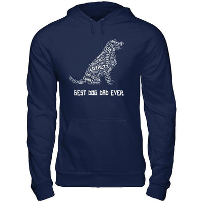 Best Dog Dad Ever Golden Retriever Lovers-T-Shirt & Hoodie-Pullover Hoodie-Navy