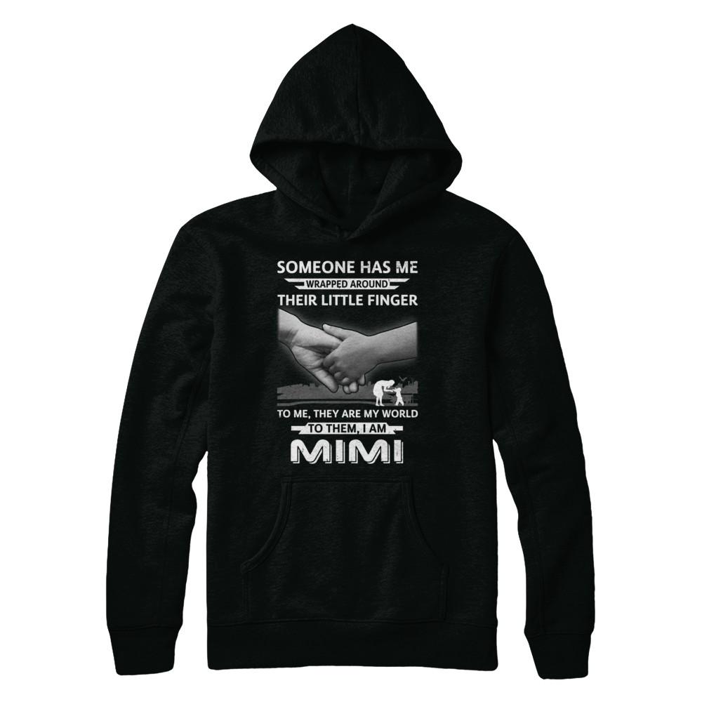 Someone Has Me Wrapped Around Their Little Finger MIMI-T-Shirt & Hoodie-Pullover Hoodie-Black