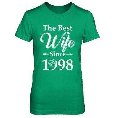 23th Married Together Anniversary Since 1998 Husband Wife-T-Shirt & Hoodie-Women's T-Shirt-Irish Green