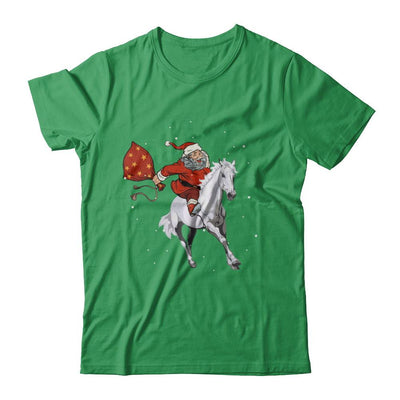 Horse Christmas Santa Rider-T-Shirt & Sweatshirt-Premium T-Shirt-Kelly Green