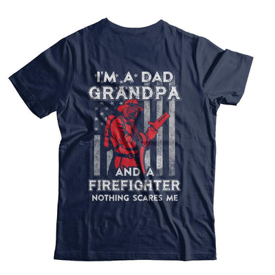 I'm A Dad Grandpa Firefighter Father's Day Gift-T-Shirt & Hoodie-Classic T-Shirt-Navy