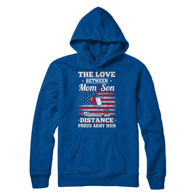 The Love Between Mom And Son Proud Army Mom-T-Shirt & Hoodie-Pullover Hoodie-Deep Royal