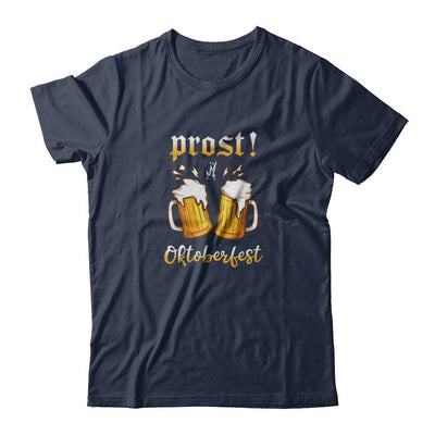 Oktoberfest Prost Cheers In German Drinking Beer 2021-T-Shirt & Tank Top-Classic T-Shirt-Navy