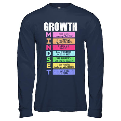 Growth Mindset-T-Shirt & Hoodie-Long Sleeve T-Shirt-Navy