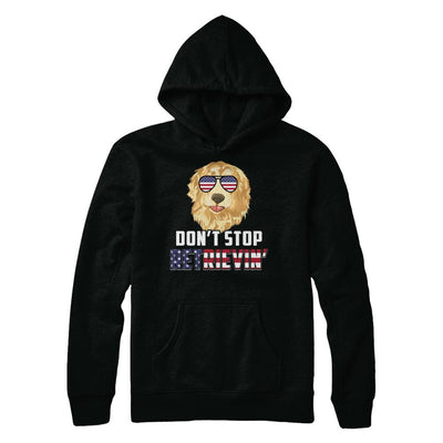 4Th Of July Gift Don't Stop Retrievin' Golden Retriever-T-Shirt & Hoodie-Pullover Hoodie-Black