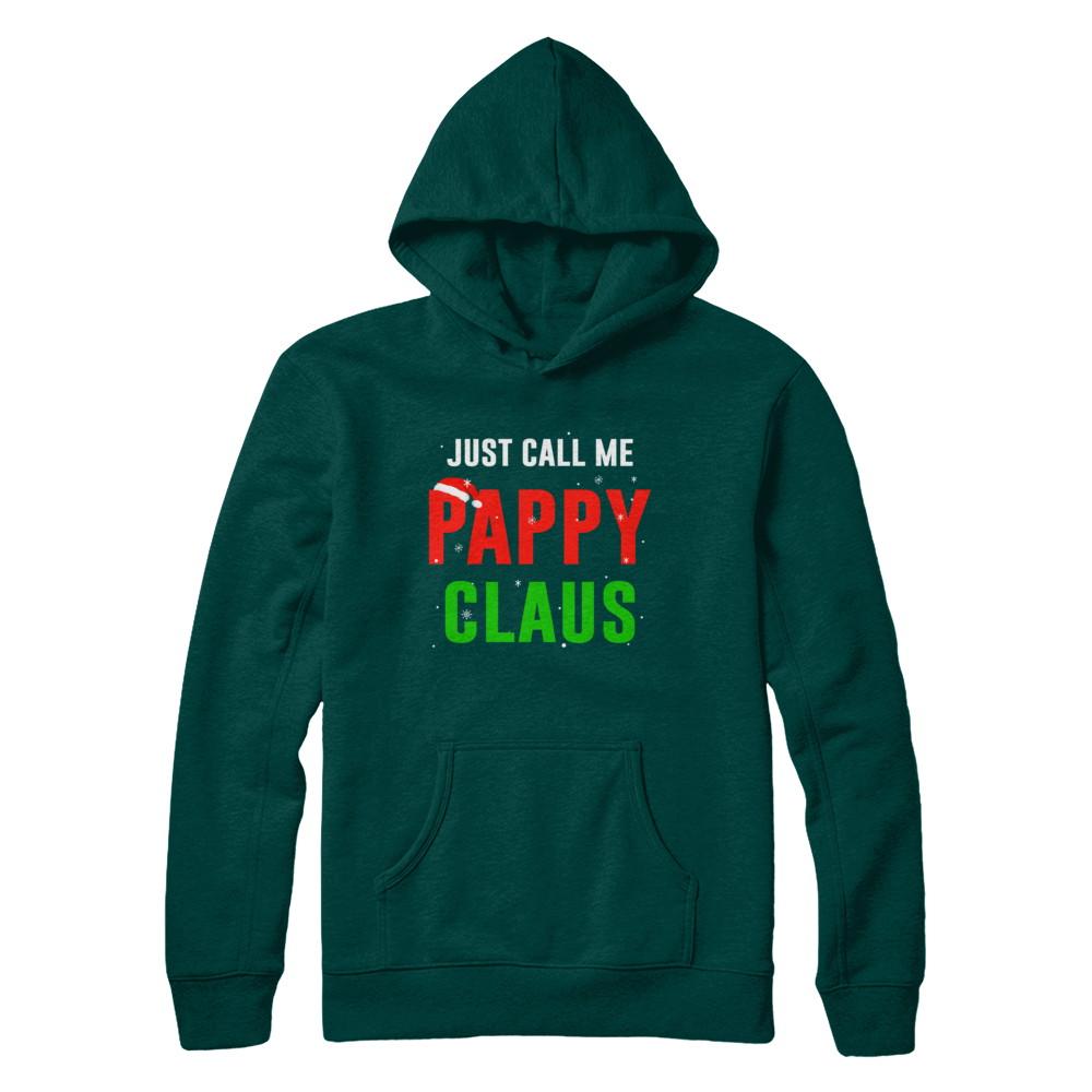 Santa Pappy Claus Matching Family Christmas Pajamas-T-Shirt & Sweatshirt-Pullover Hoodie-Deep Forest