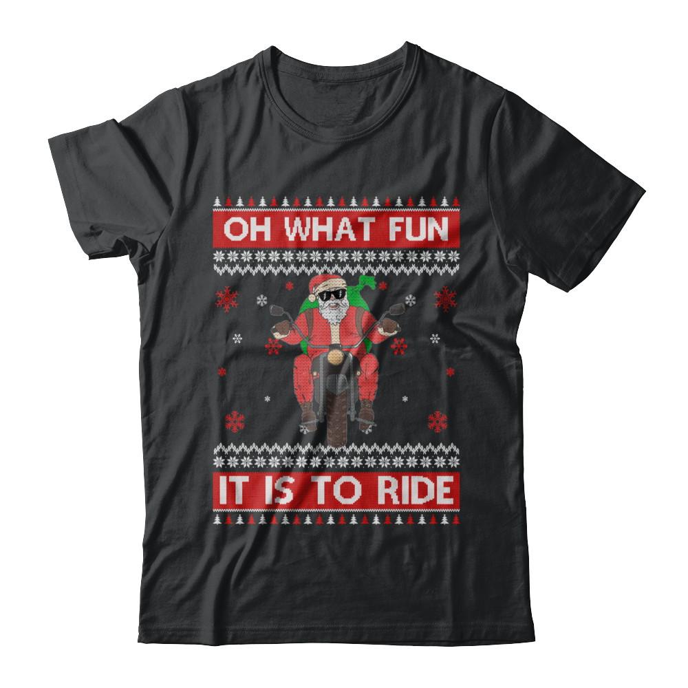 Oh What Fun It Is To Ride Motorcycle Christmas Sweater
