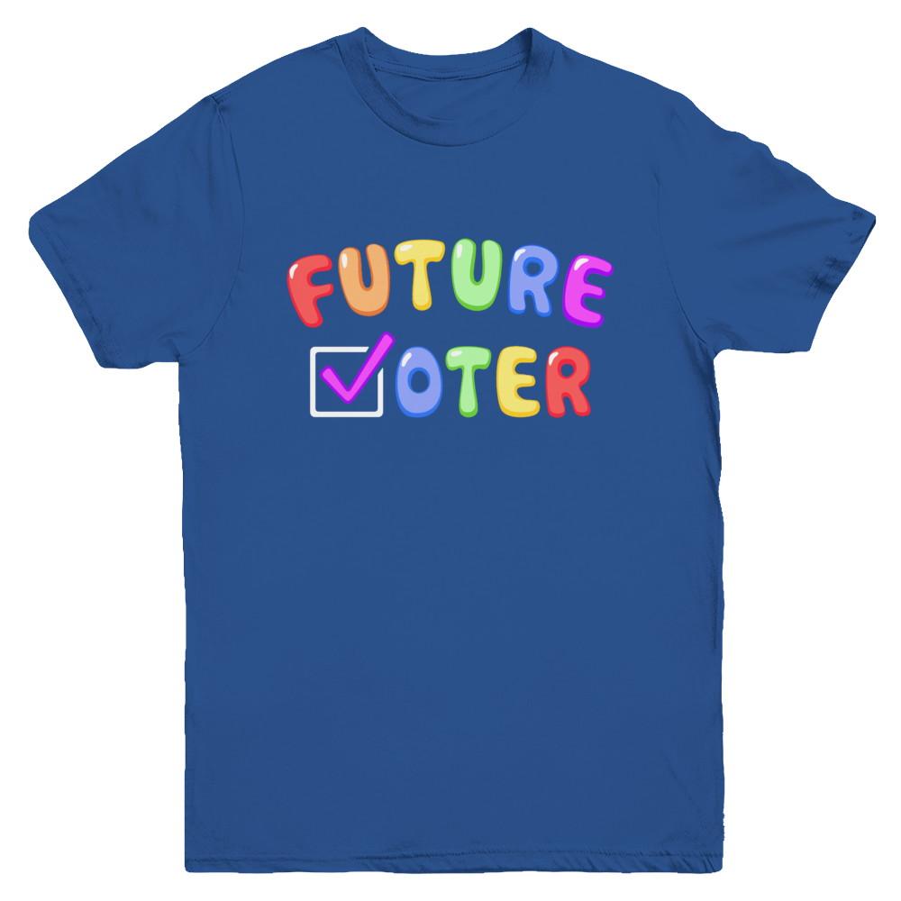 Voting Kids Vote Future Voter Rainbow Youth-Youth Shirt-Youth T-Shirt-Royal