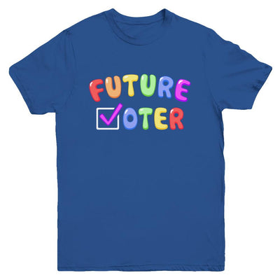 Voting Kids Vote Future Voter Rainbow Youth-Youth Shirt-Youth T-Shirt-Royal