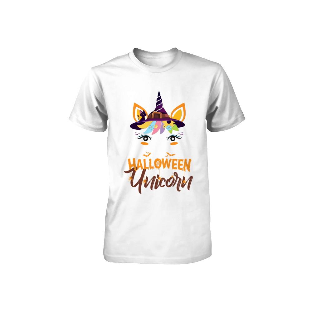 Halloween Costume Unicorn Witch Bats Youth-Youth Shirt-Toddler T-Shirt-White