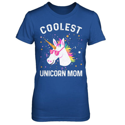 Coolest Unicorn Mom Cute Funny Unicorn Mothers Day-T-Shirt & Hoodie-Women's T-Shirt-Royal