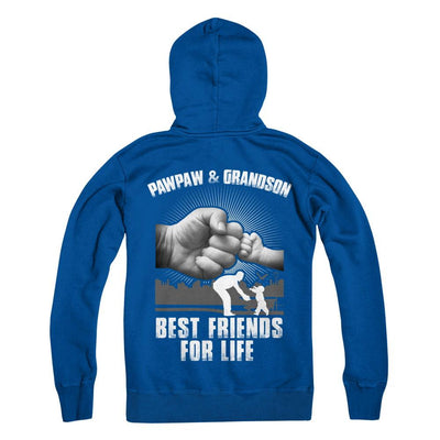 Pawpaw And Grandson Best Friends For Life-T-Shirt & Hoodie-Pullover Hoodie-Deep Royal