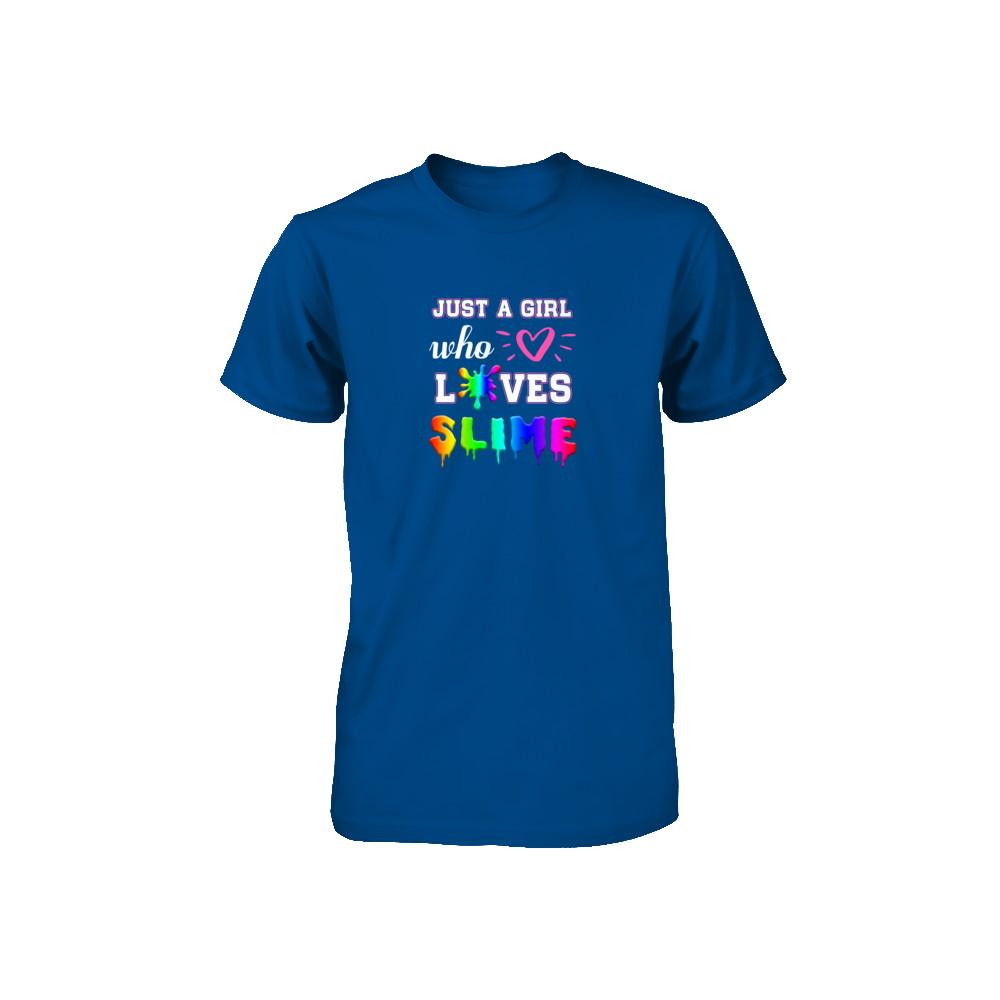 Just A Girl Who Loves Slime Youth-Youth Shirt-Toddler T-Shirt-Royal