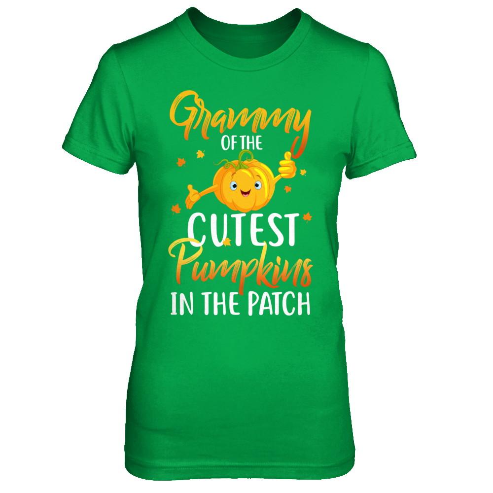Halloween Grammy Of Cutest Pumpkins In The Patch-T-Shirt & Hoodie-Women's T-Shirt-Irish Green