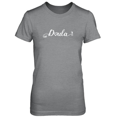 Doula Heart For Birth Baby Born Postpartum-T-Shirt & Tank Top-Women's T-Shirt-Sport Grey