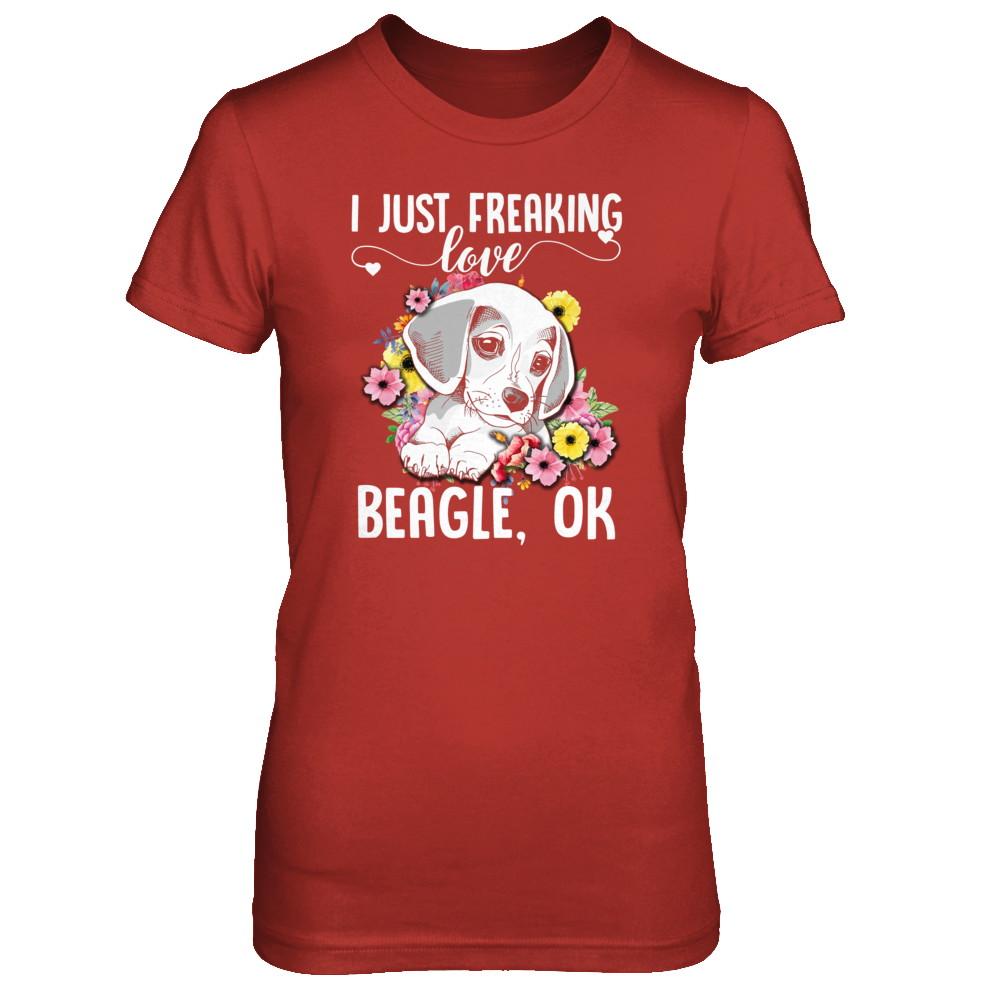 Dog I Just Freaking Love Beagle-T-Shirt & Tank Top-