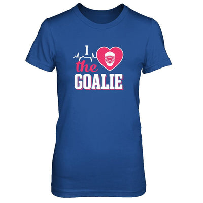 I Love The Goalie Soccer Hockey Goal Keeper-T-Shirt & Tank Top-Women's T-Shirt-Royal