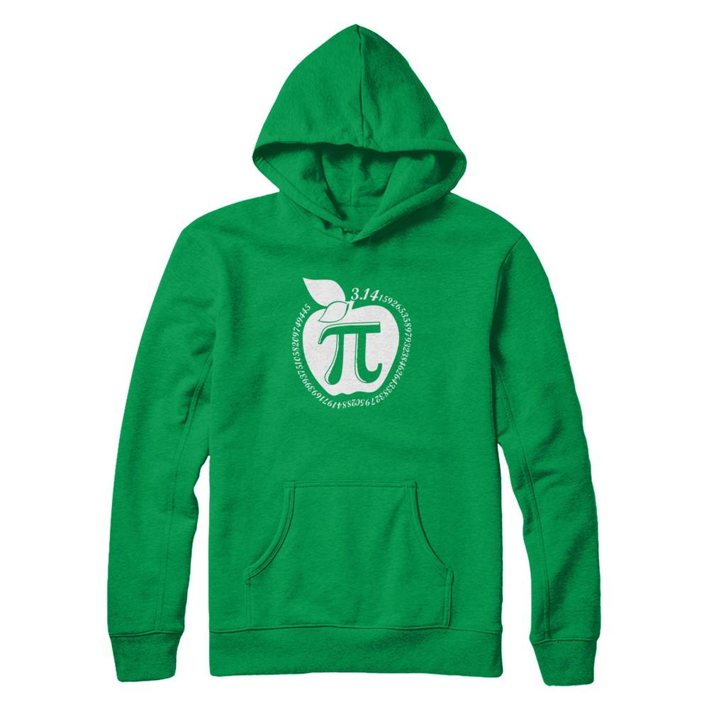 Apple Pi Math Happy Pi Day Teacher-T-Shirt & Hoodie-Pullover Hoodie-Irish Green