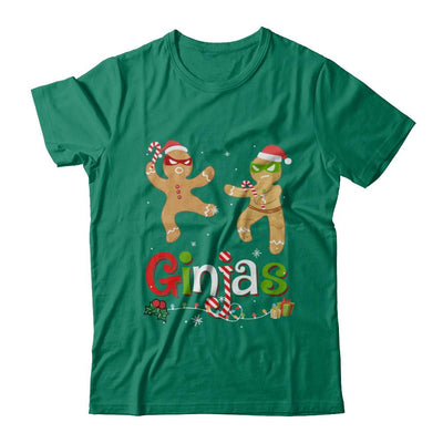 Ginjas Gingerbread Ninjas Funny Christmas Gifts-T-Shirt & Hoodie-Classic T-Shirt-Kelly Green