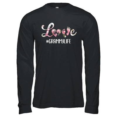 Love Grammylife Matching Grandchild And Grammy Gifts-T-Shirt & Hoodie-Long Sleeve T-Shirt-Black