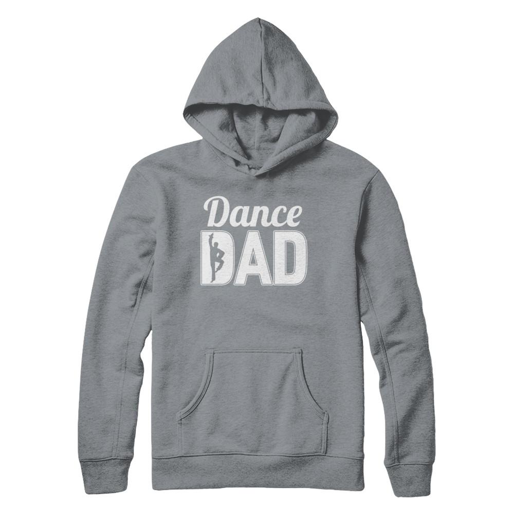 Dance Dad Ballet Dancer Father's Day-T-Shirt & Hoodie-Pullover Hoodie-Light Steel