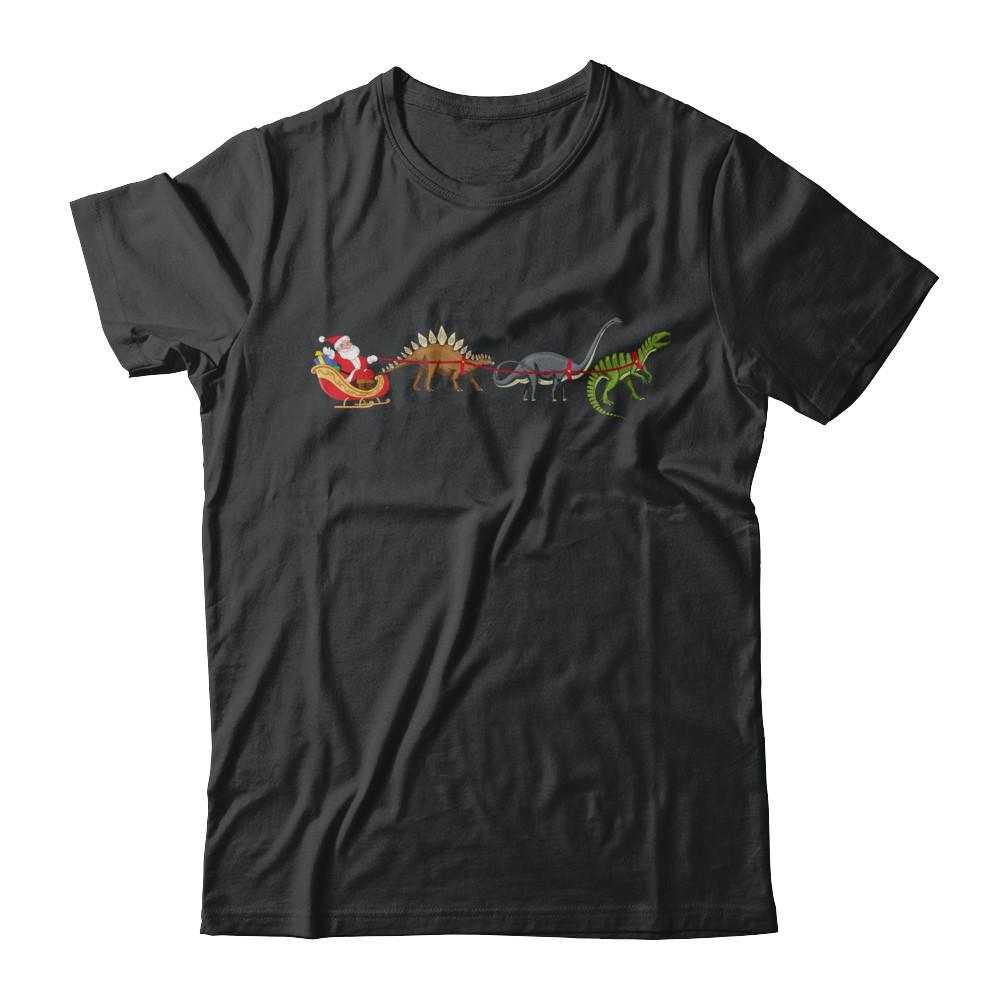 Xmas Cool Santa Sleigh Dinosaur Christmas Gift