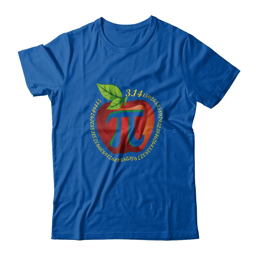 Teacher Apple Pi Math Happy Pi Day-T-Shirt & Hoodie-Premium T-Shirt-Royal