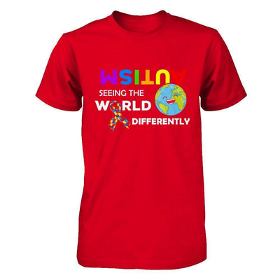 Autism Seeing The World Differently-T-Shirt & Hoodie-Premium T-Shirt-Red