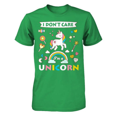 I Dont Care I'am A Unicorn-T-Shirt & Hoodie-Premium T-Shirt-Kelly Green