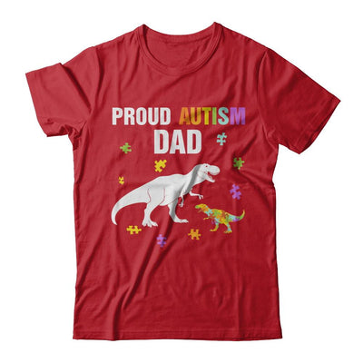 Proud Autism Dad T-Rex Dinosaur Autism Awareness-T-Shirt & Hoodie-