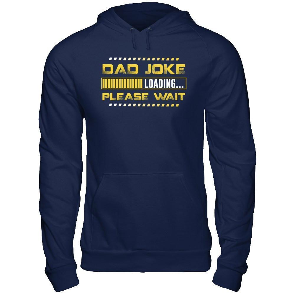Dad Joke Loading-T-Shirt & Hoodie-Pullover Hoodie-Navy