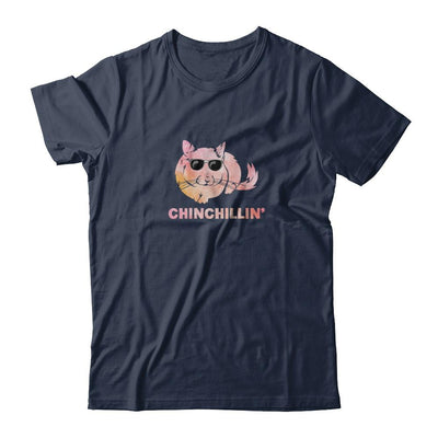 Chinchillin' Funny Chinchilla Lovers-T-Shirt & Tank Top-Classic T-Shirt-Navy