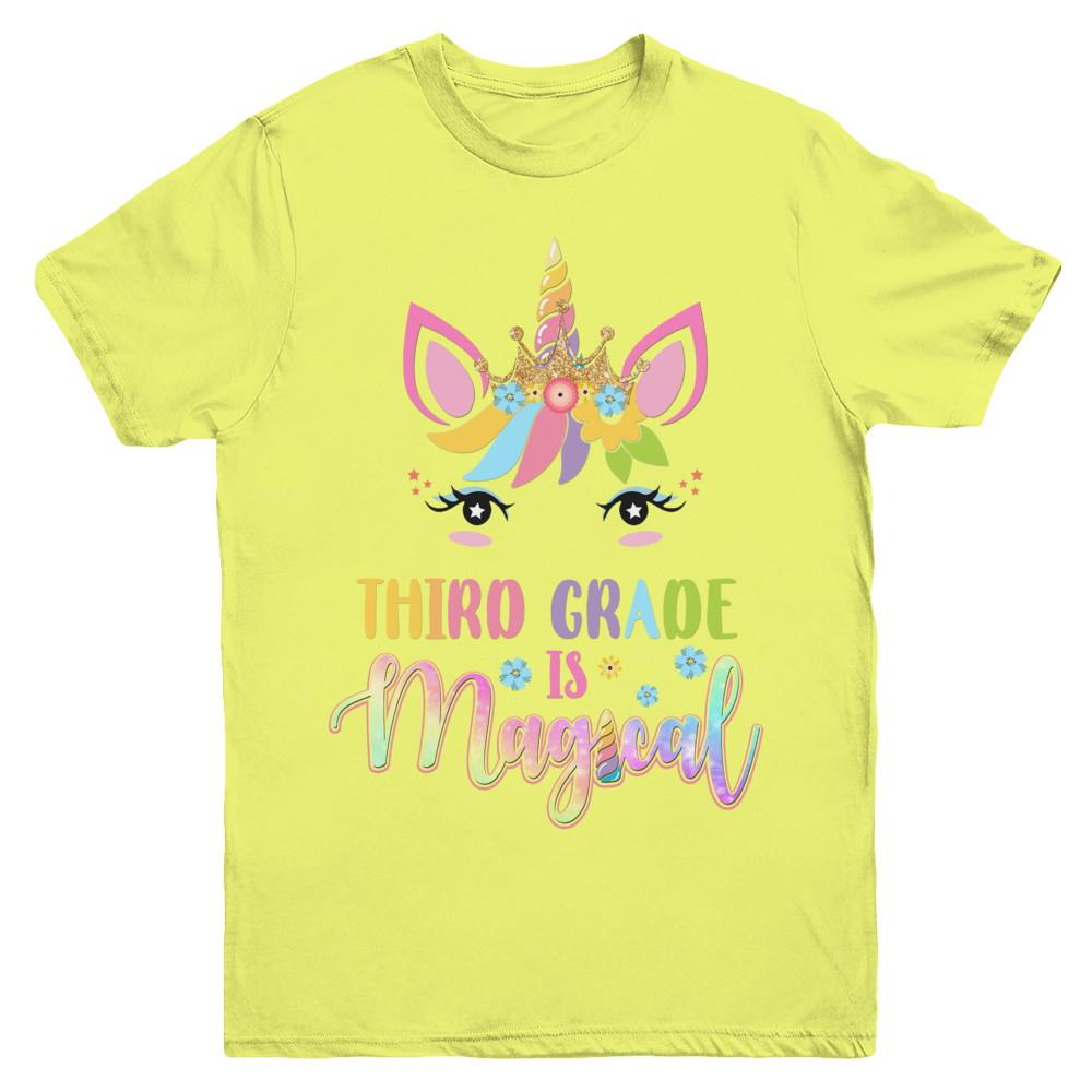 Third Grade is magical Unicorn Back to School 3rd Grade Youth-Youth Shirt-Youth T-Shirt-Daisy
