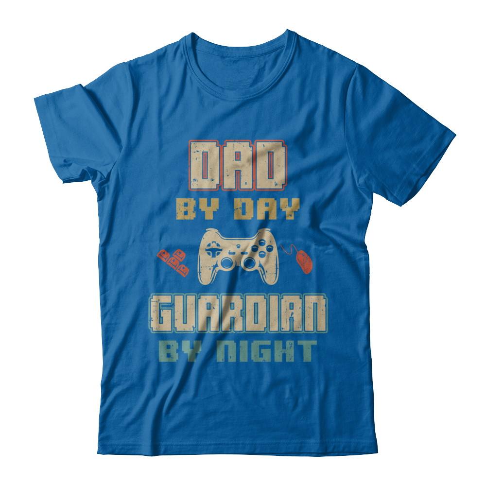 Dad By Day Guardian By Night Gaming-T-Shirt & Hoodie-Classic T-Shirt-Royal