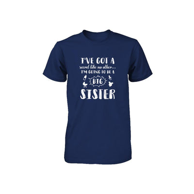 Secret Like No Other I'm Going To Be A Big Sister Youth-Youth Shirt-Youth T-Shirt-Navy
